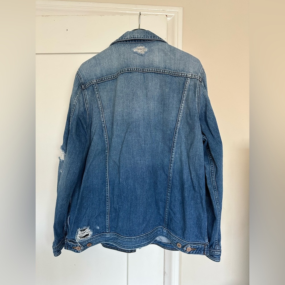 JBrand Distressed Oversized Denim Jacket - Picture 2 of 3